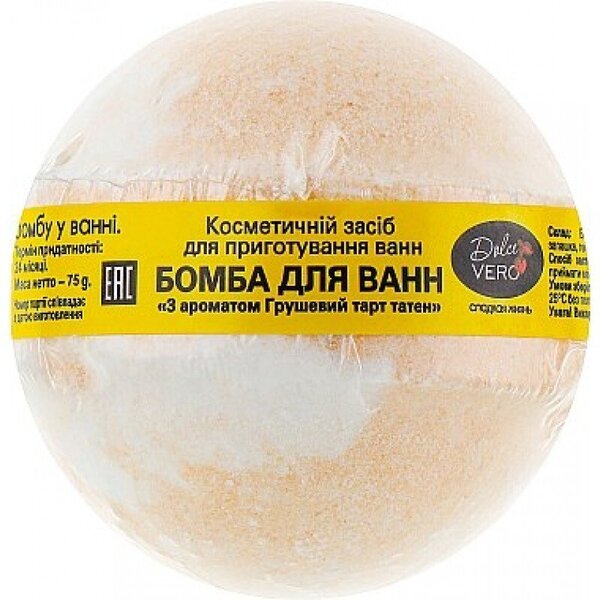 

Dolce Vero бомба для ванн Грушевый тарт татен 75 г