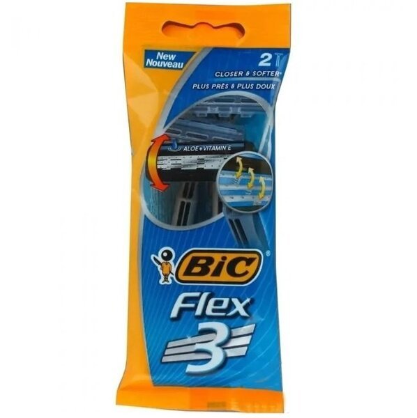 

Бритва без сменных картриджей Bic 3 Flex 2шт