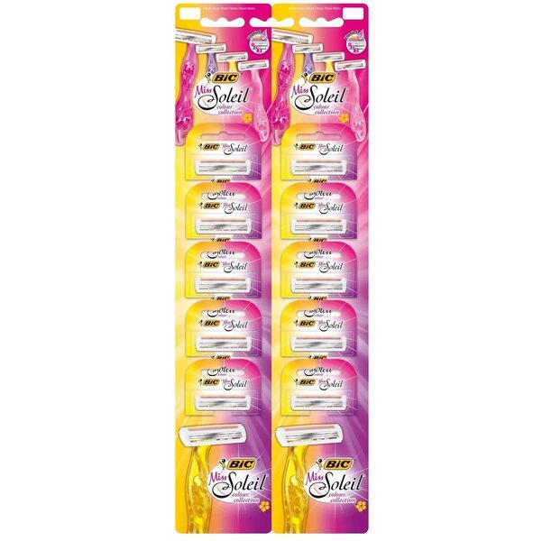 

Бритва без сменных картриджей Bic Miss Soleil Colour Collection 10шт