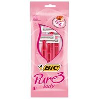 Бритва без змінних картриджів Bic Pure 3 Lady Pink 4шт