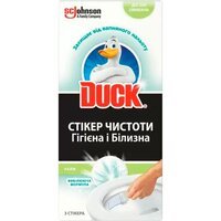 Стикер чистоты для унитаза Duck Гигиена и белизна Лайм 3шт