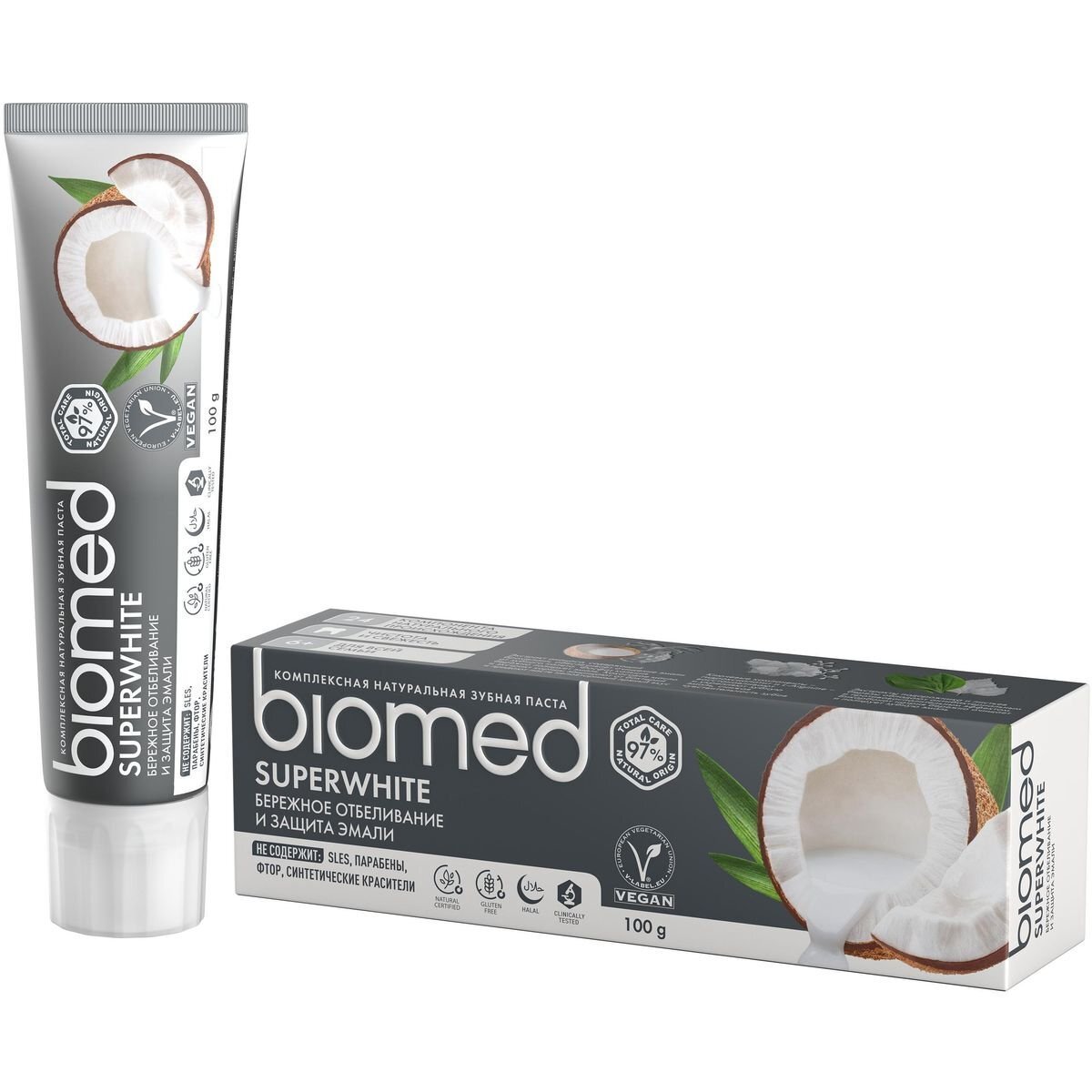 Зубная паста biomed biomed superwhite супервайт, 100 гр. фото 
