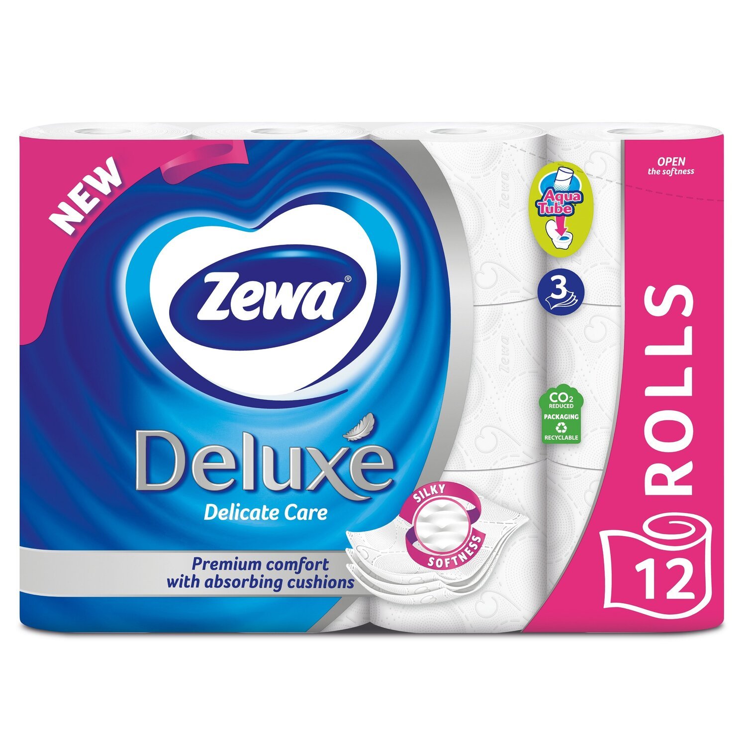 Туалетная бумага Zewa Deluxe белая 12 шт фото 