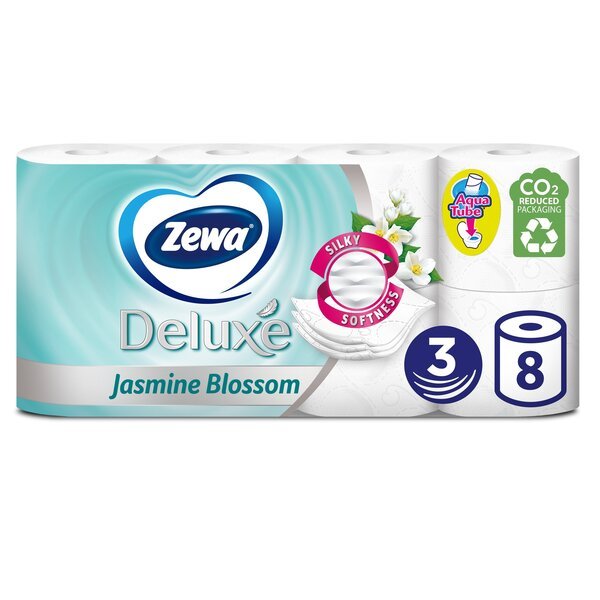 Акція на Туалетная бумага Zewa Deluxe Жасмин белый 8 шт від MOYO