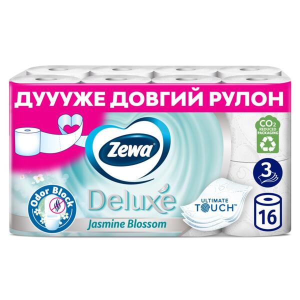 

Туалетная бумага Zewa Deluxe Жасмин белый 16 шт