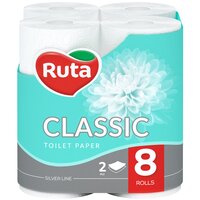 Папір туалетний Ruta Classic 2 шари 8шт