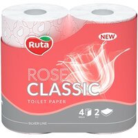 Папір туалетний Ruta Classic Rose 2 шари 4шт