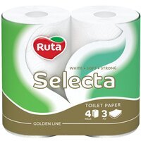Бумага туалетная Ruta Selecta 3 слоя 4шт