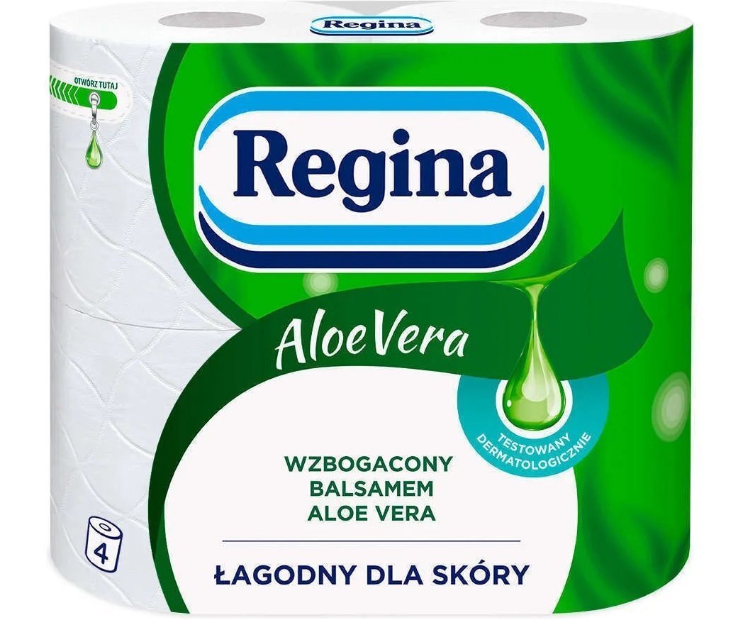 Regina Aloe Vera туалетний папір Алое Вера 3 шари 4 рулонифото