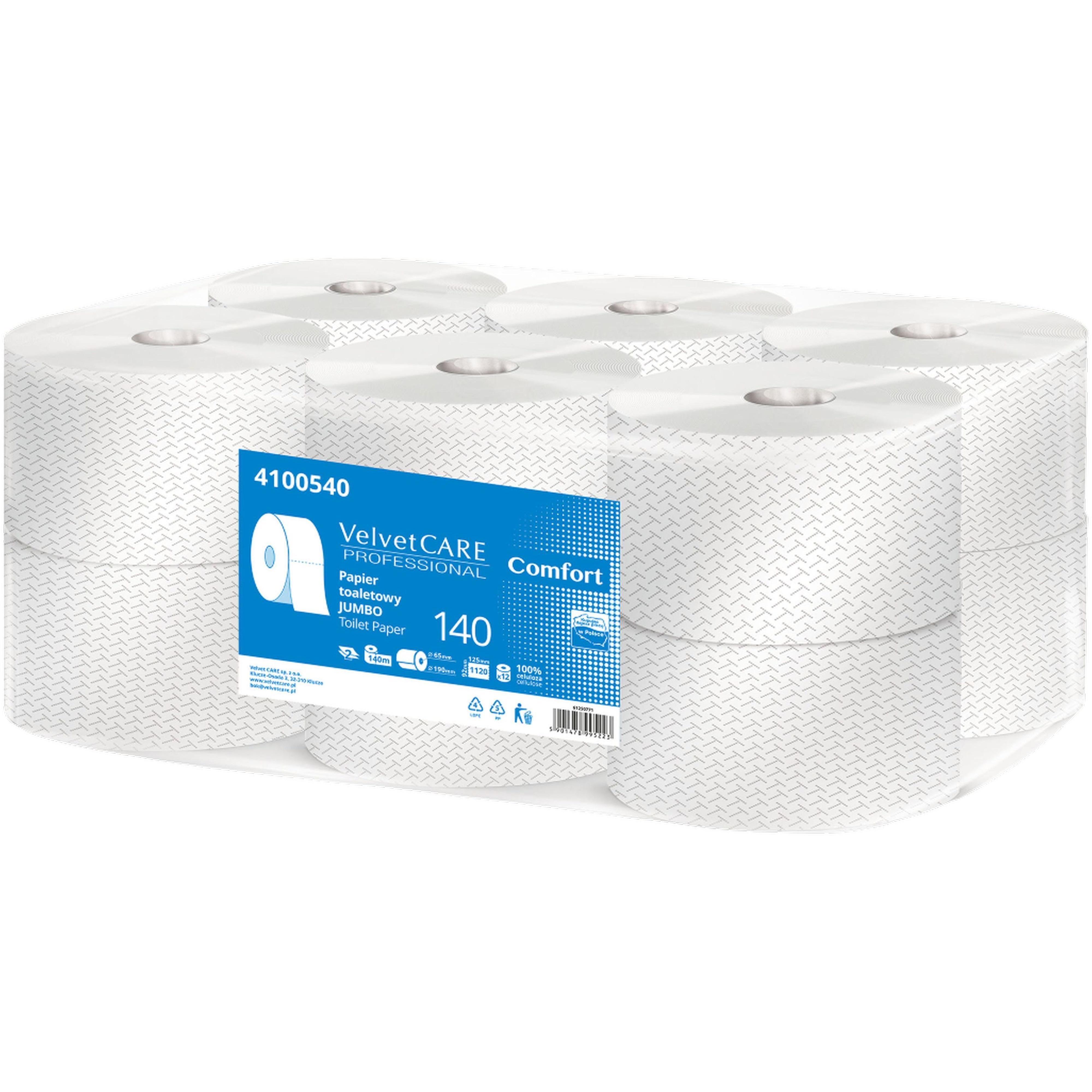 Туалетная бумага Velvet CARE a'12 Jumbo 140 Comfort фото 1