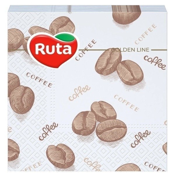 Салфетки столовые Ruta кофе 24*24см 40шт