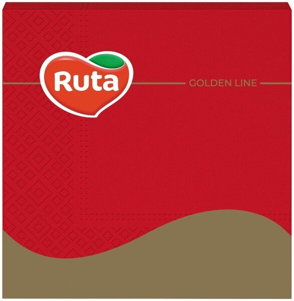 

Салфетки столовые Ruta красные 33*33см 20шт