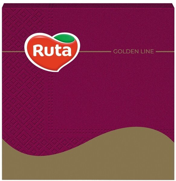

Салфетки столовые Ruta бордовые ароматизированные 33*33 20шт
