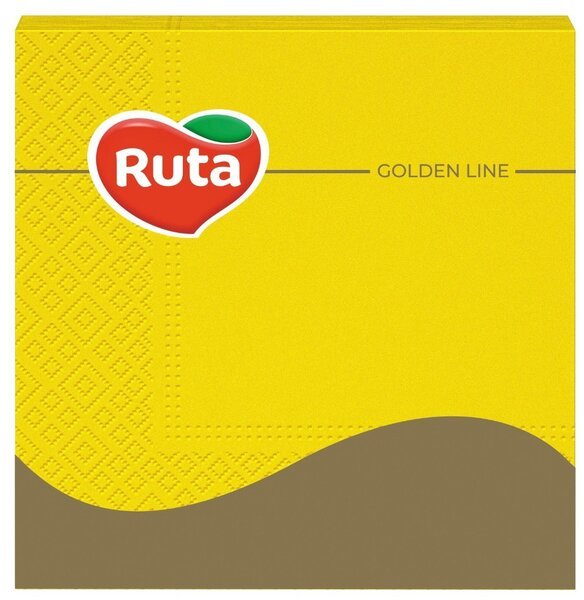 

Салфетки столовые Ruta желтые 33*33см 20шт