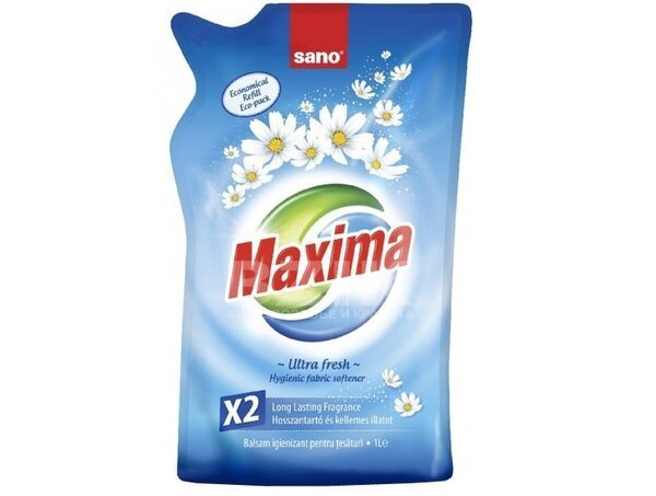 

Кондиционер для белья Sano Maxima Ultra Fresh дойпак 1л