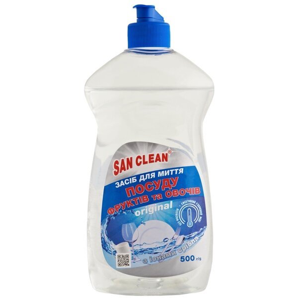 

Средство для мытья посуды, овощей и фруктов San Clean Original 500мл