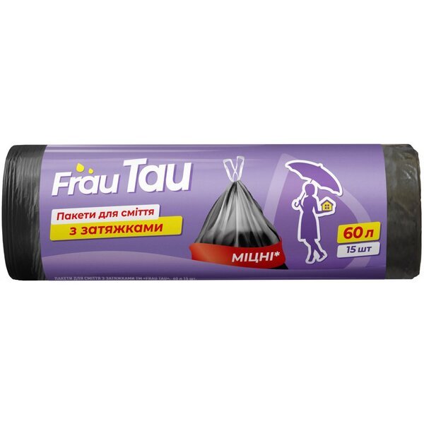 Frau Tau Пакеты с затяжками 60л 15шт