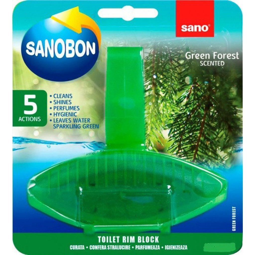 Sano Средство для мытья унитаза зеленый лес 55г фото 