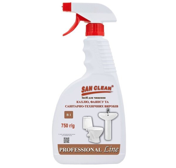 San Clean для кафеля 750г распылитель