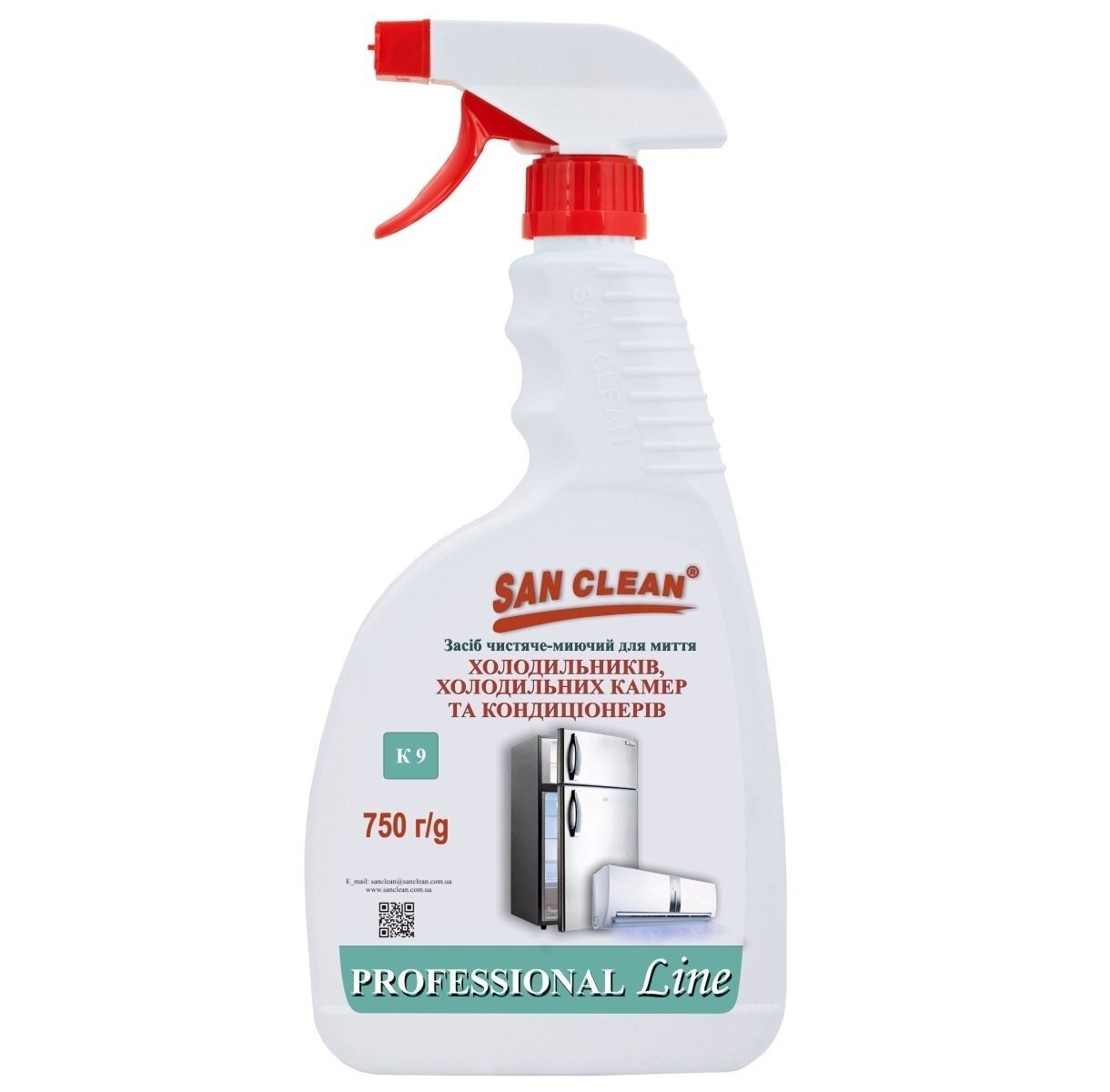 San Clean для холодильников и кондиционеров 750г распылитель фото 
