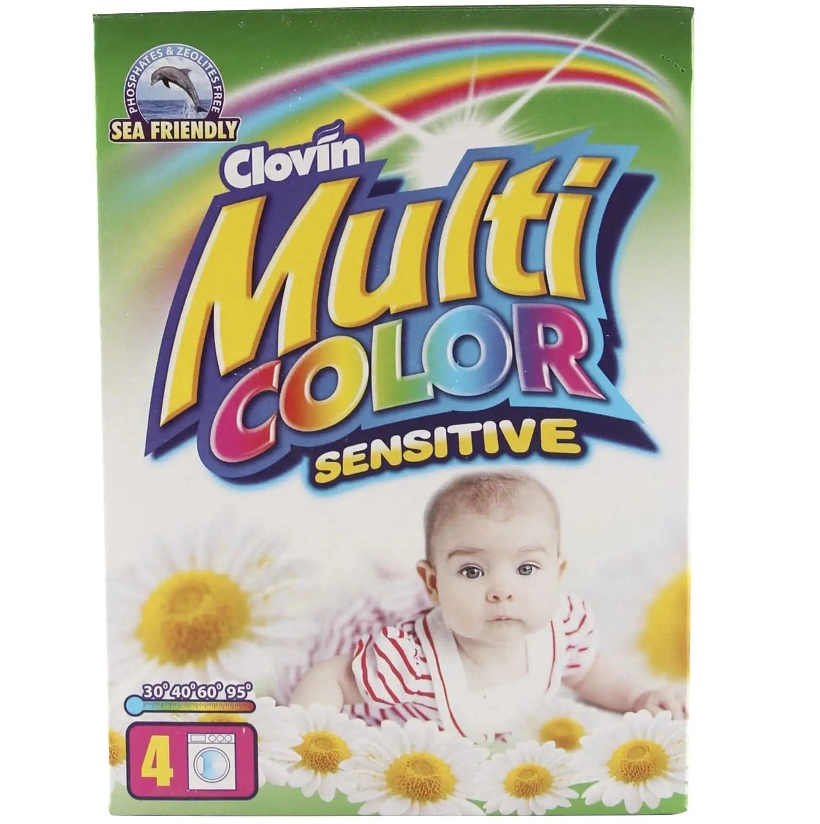 Пральний порошок Clovin Milticolor Sensitive Для дитячої білизни 400гфото1