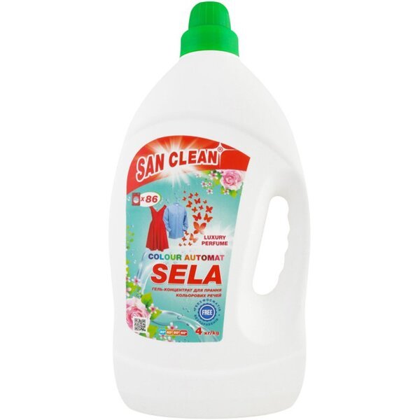 

Гель для стирки San Clean Selа Color концентрат 4000г