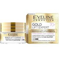 Eveline Cosmetics Gold lift expert ексклюзивний ультра-відновлювальний крем-сироватка 70+50 мл