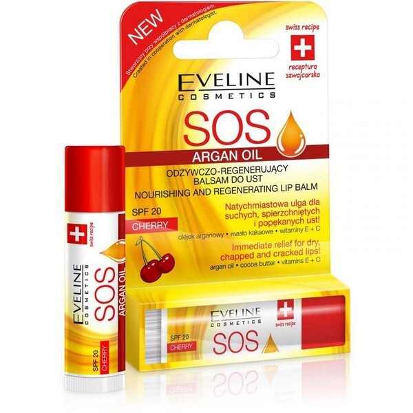 

Бальзам для губ Eveline Cosmetics Argan Oil Sos Вишня 4,2г