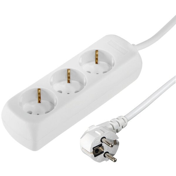 

Сетевой удлинитель Hama 3XSchuko 3G*1.5мм 5м White (00108842)