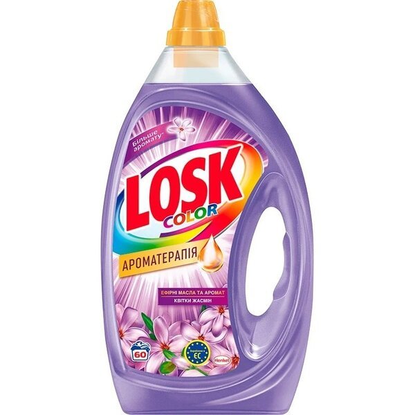 

Гель для стирки Losk Color Эфирные масла и аромат цветка жасмина 3л