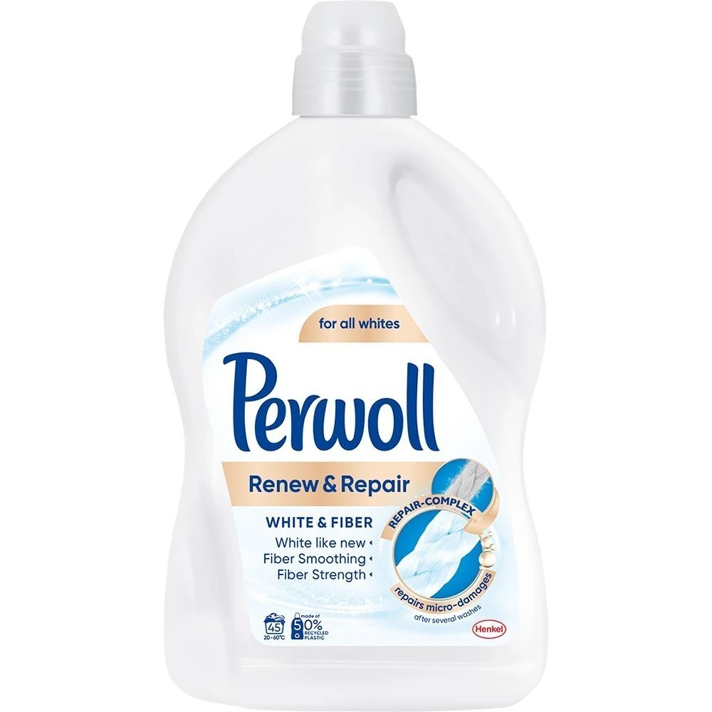 Perwoll Пральний засіб Advanced White Для делікатного прання білих речейфото1