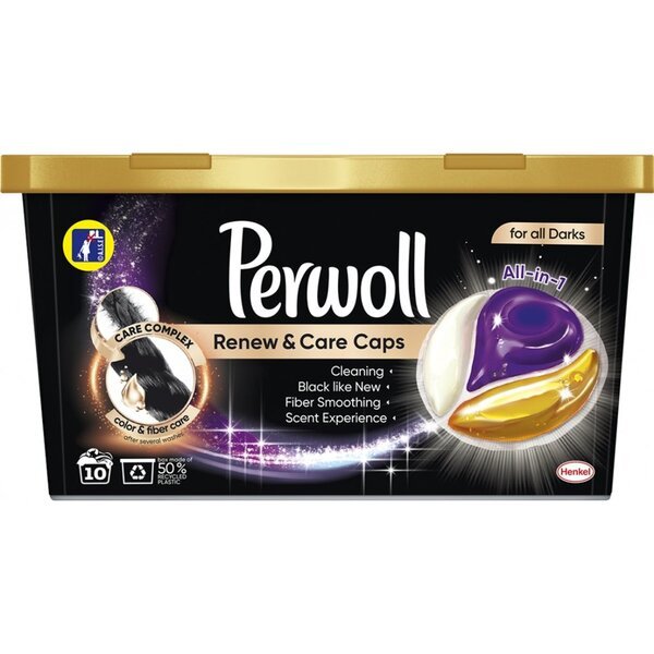 

Капсулы для деликатной стирки Perwoll Renew Black 10шт