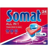 Таблетки для посудомоечных машин Somat All in one 24шт