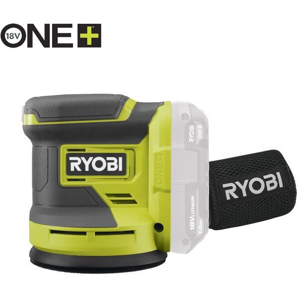 Шлифмашина эксцентриковая Ryobi ONE+ RROS18-0, 18В, аккумуляторная (без АКБ и ЗУ) (5133005393)