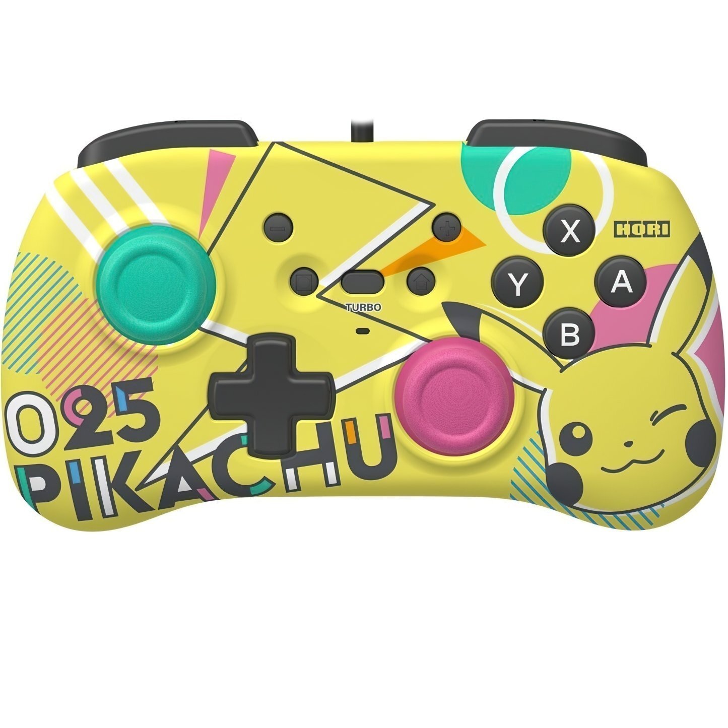 Геймпад проводной Horipad Mini (Pikachu Pop) для Nintendo Switch, Yellow фото 