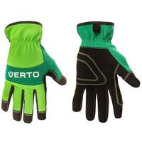 Перчатки рабочие Verto, синтетическая кожа, р.9, зеленый