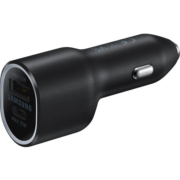 Акція на Автомобильное зарядное устройство Samsung 40W Car Charger (w/o Cable) Black (EP-L4020NBEGRU) від MOYO