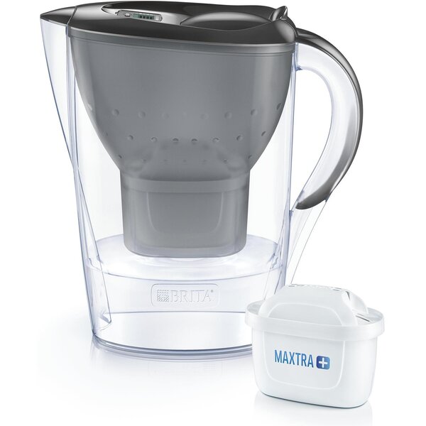 

Фильтр-кувшин Brita Marella Memo MX+ 2.4 л (1.4 л очищенной воды) графит (1039272)