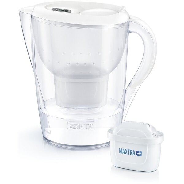 

Фильтр-кувшин Brita Marella XL Memo MX+ 3.5 л (2.0 л очищенной воды) белый (1039275)