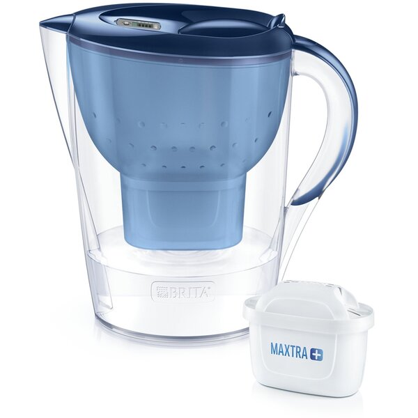 

Фильтр-кувшин Brita Marella XL Memo MX+ 3.5 л (2.0 л очищенной воды) синий (1039276)