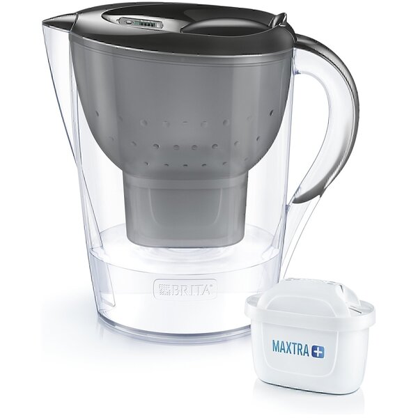 

Фильтр-кувшин Brita Marella XL Memo MX+ 3.5 л (2.0 л очищенной воды) графит (1040412)