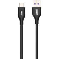 Кабель 2E USB-A – Type-C Glow 1m Black (2E-CCAC-BL)