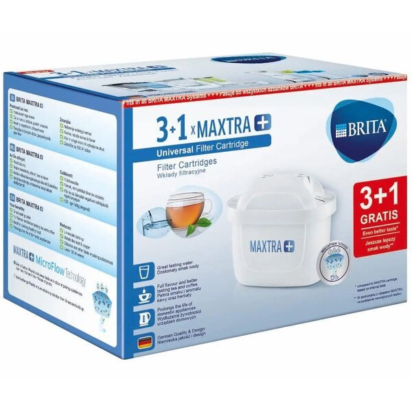 

Комплект картриджей Brita MAXTRА+, 3+1 шт (1038692)