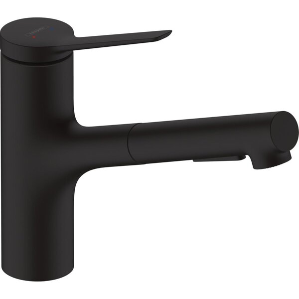 Смеситель для кухни Hansgrohe Zesis M33 KM150 матовый черный (74800670)