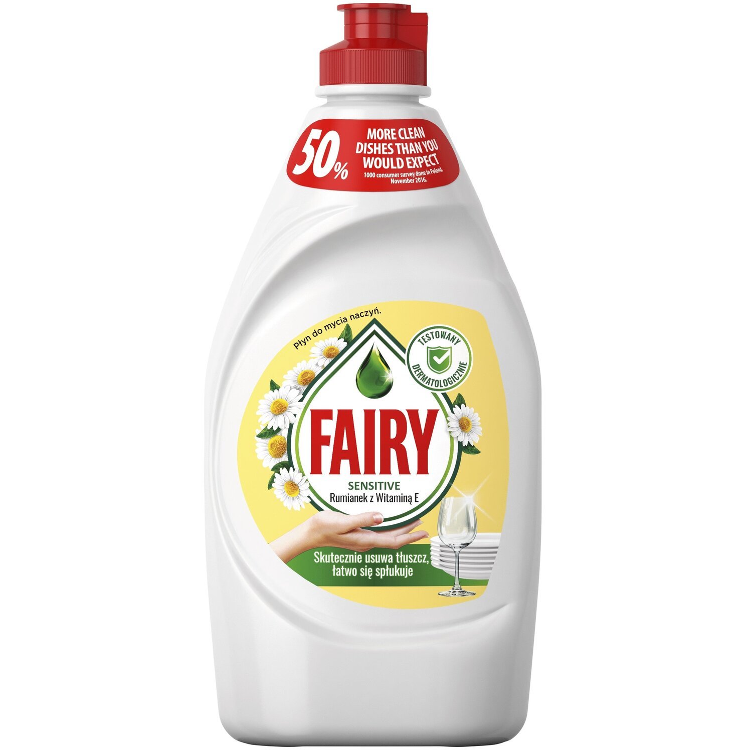 Средство для мытья посуды Fairy Sensitive Ромашка и витамин Е 450мл фото 