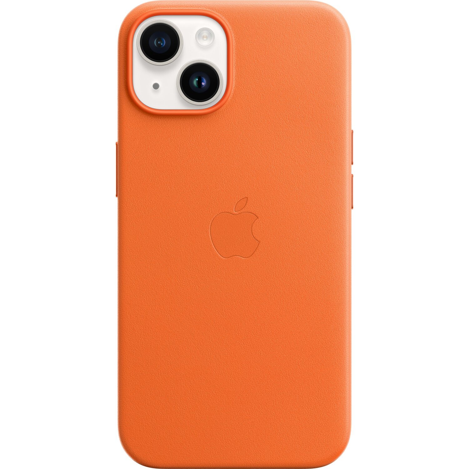 Чехол Apple для iPhone 14 Leather Case with MagSafe Orange (MPP83RM/A) фото 