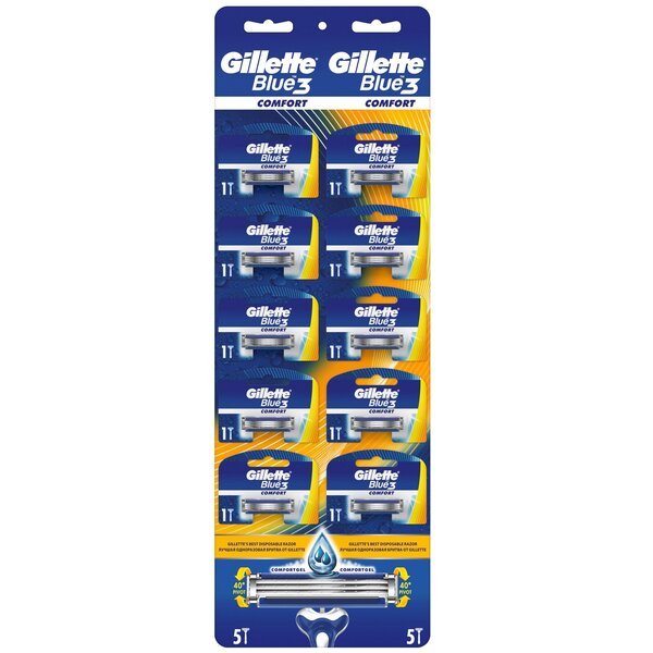 

Бритва без сменных картриджей Gillette Blue 3 Comfort 1шт