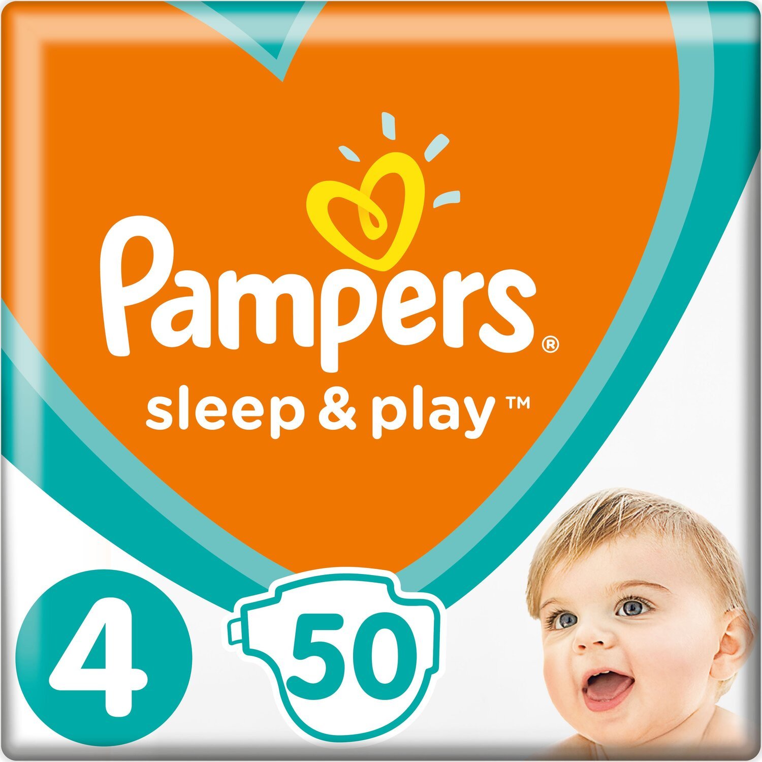 PAMPERS Дитячі підгузки Sleep N Play Maxi 50штфото