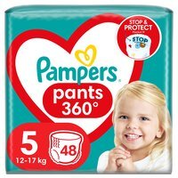 PAMPERS Детские одноразовые подгузники-трусики Pants Junior (12-17кг) Джамбо 48шт