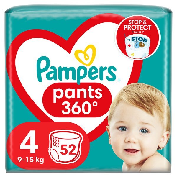 Акція на PAMPERS Детские одноразовые подгузники-трусики Pants Maxi (9-15кг) Джамбо 52шт від MOYO